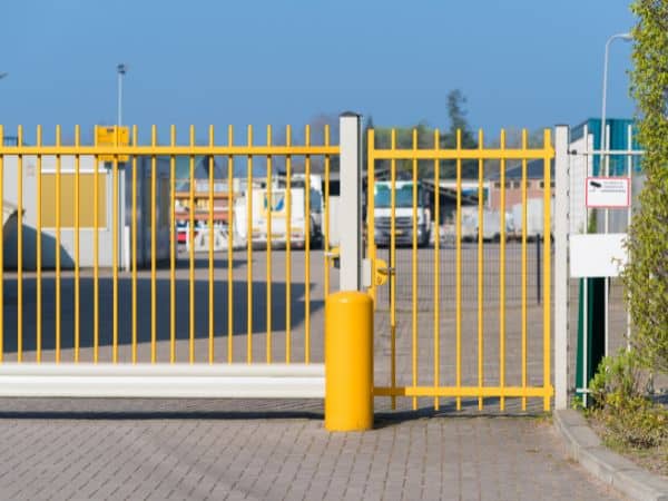 Yellow security gate